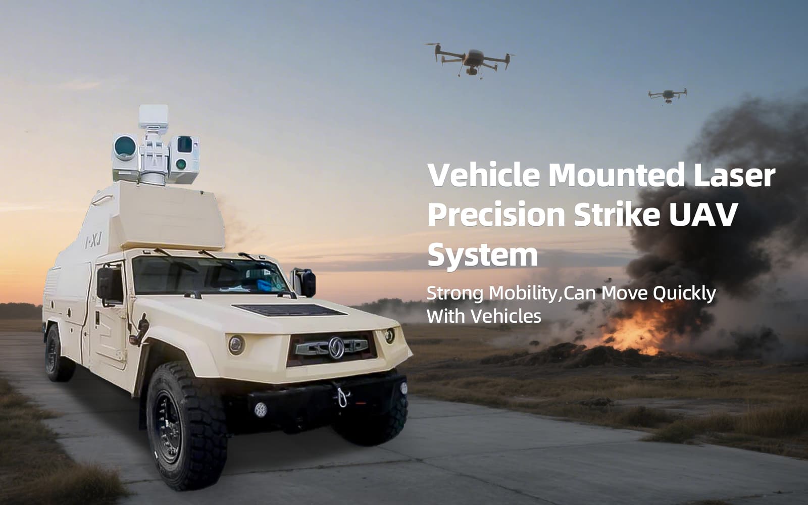 Vehicle Mounted Laser Anti Drone System (C-UAS)-Small turbojet engine ...